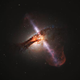 Image for article titled Black Holes Broadcast Galactic Collisions In Epic Plasma Radio Bursts